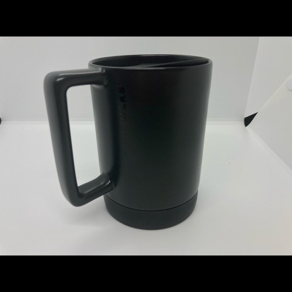 Starbucks 14oz Matte black Mug With Lid 2018